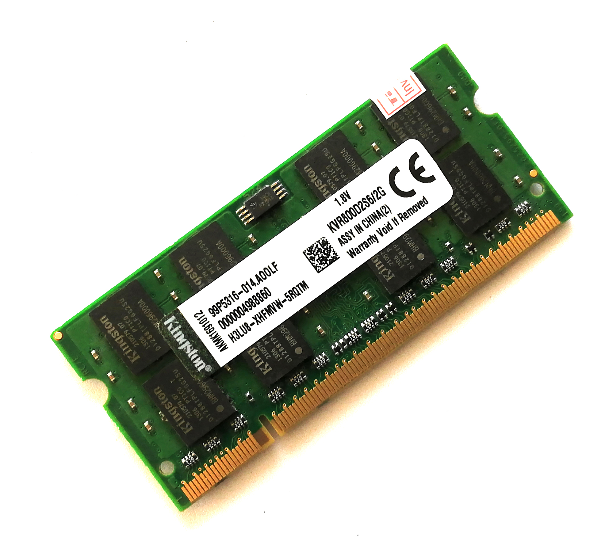 Kingston ノートPC用メモリ DDR2-800 2GB (PC2-6400) Side3[並行輸入]